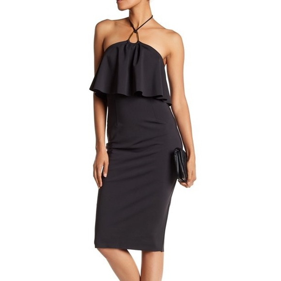 Trina Turk Dresses & Skirts - Trina Turk Little Black Dress Bodycon Halter